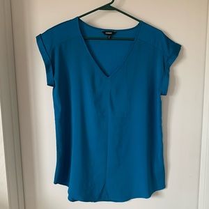 Express Silky V-Neck Gramercy Tee